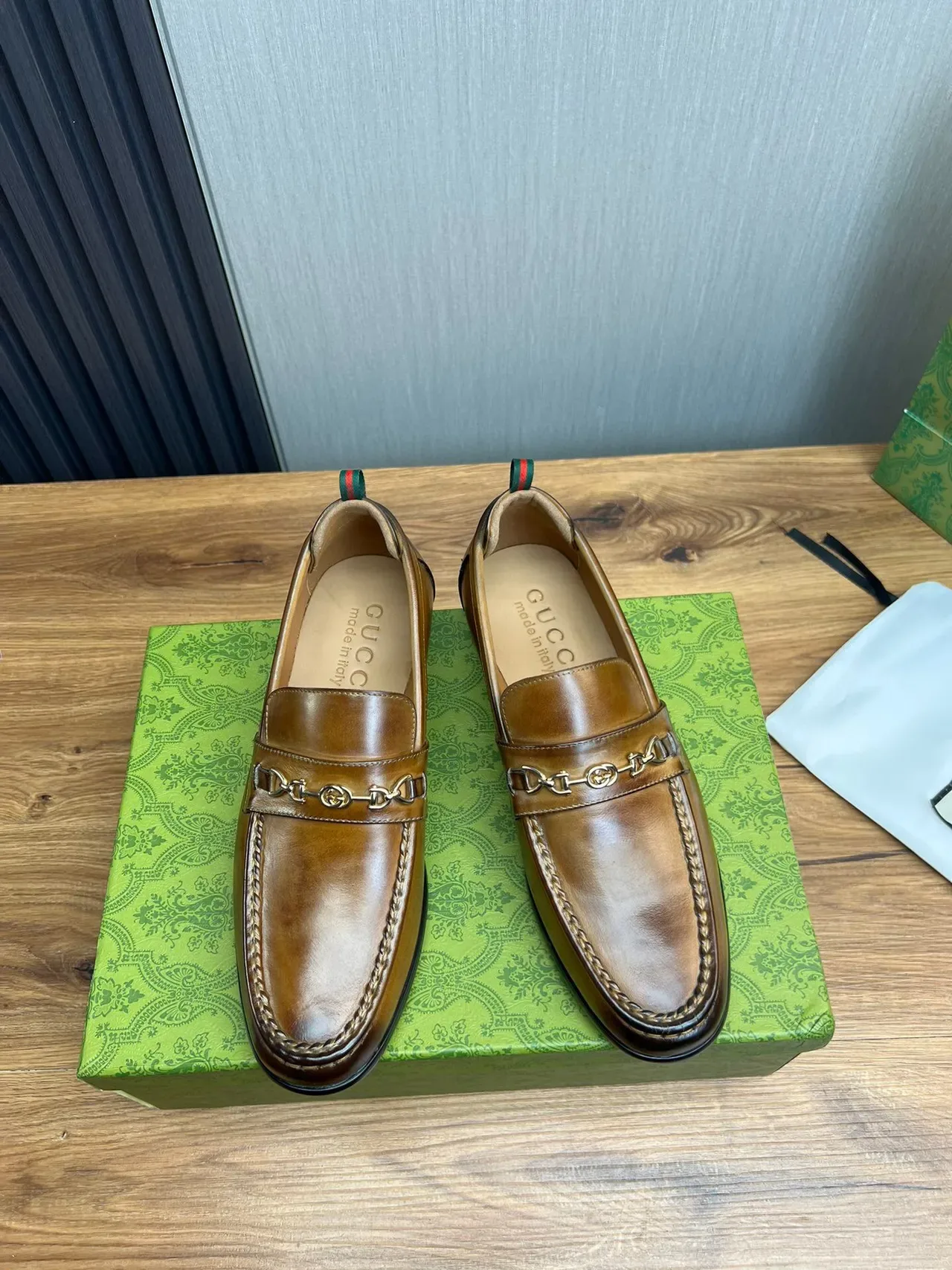 Gucci Horsebit 1955 Loafer Tan Leather Horsebit Buckle Loafers 2