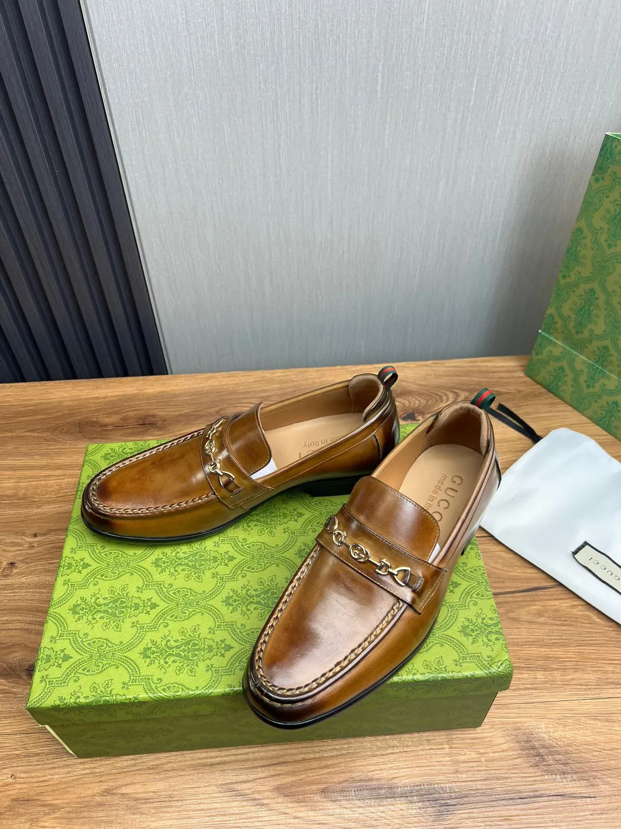 Gucci Horsebit 1955 Loafer Tan Leather Horsebit Buckle Loafers 3