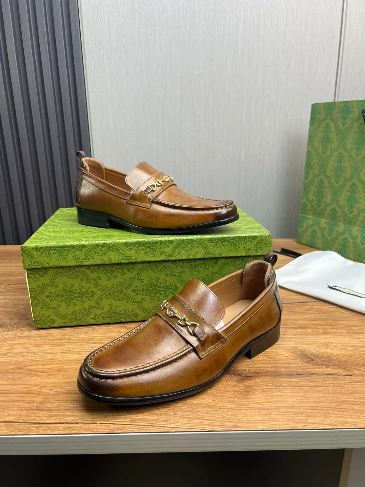 Gucci Horsebit 1955 Loafer Tan Leather Horsebit Buckle Loafers 4