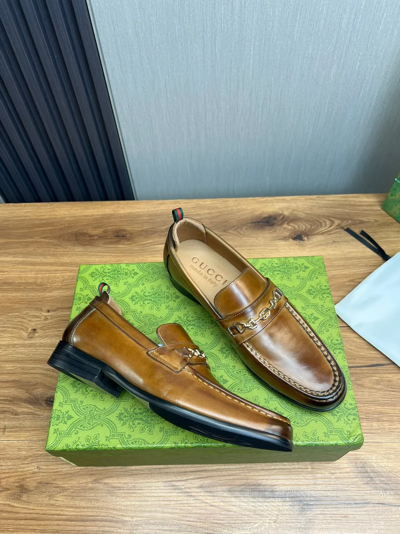 Gucci Horsebit 1955 Loafer Tan Leather Horsebit Buckle Loafers 5