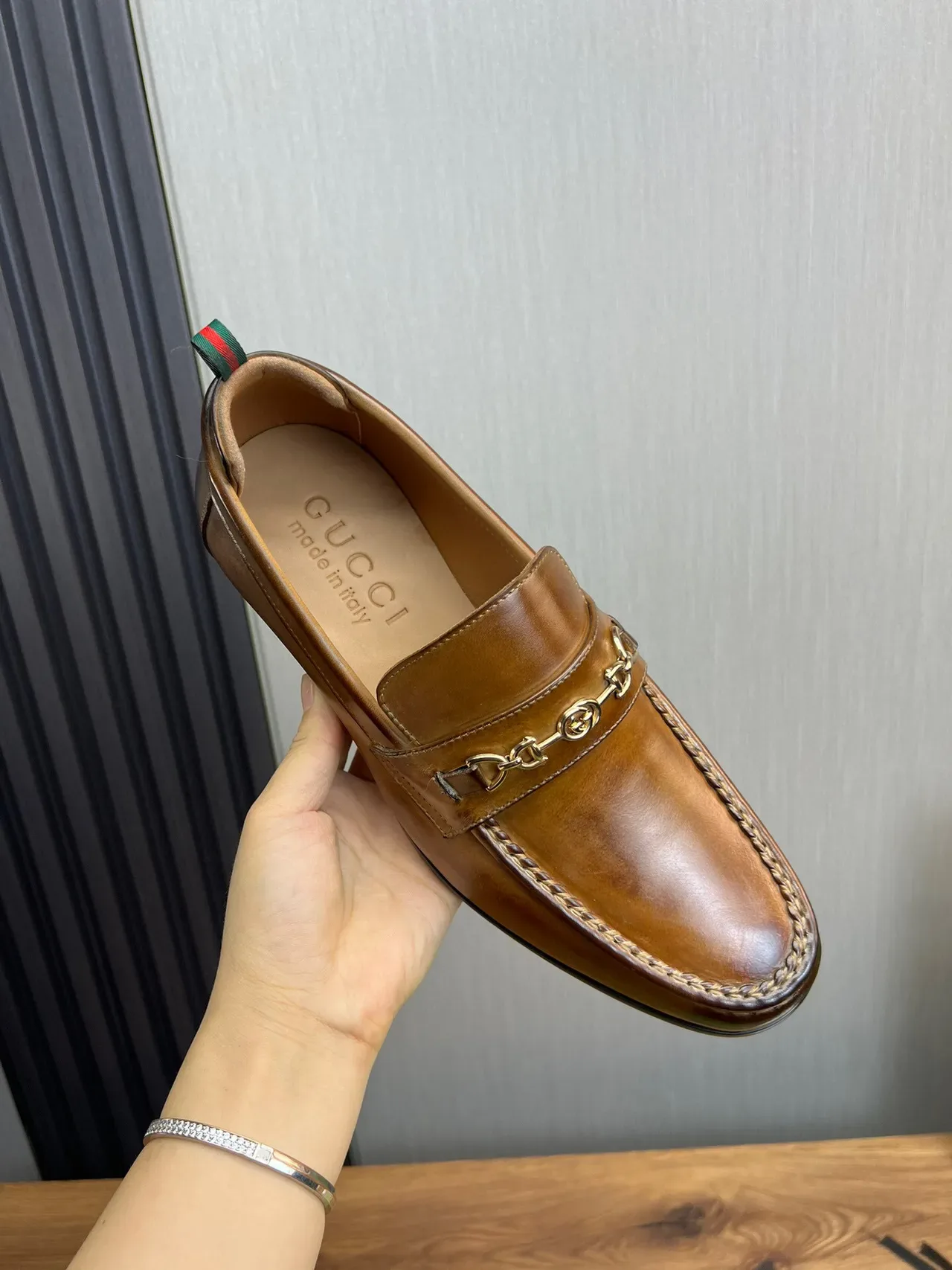 Gucci Horsebit 1955 Loafer Tan Leather Horsebit Buckle Loafers 7