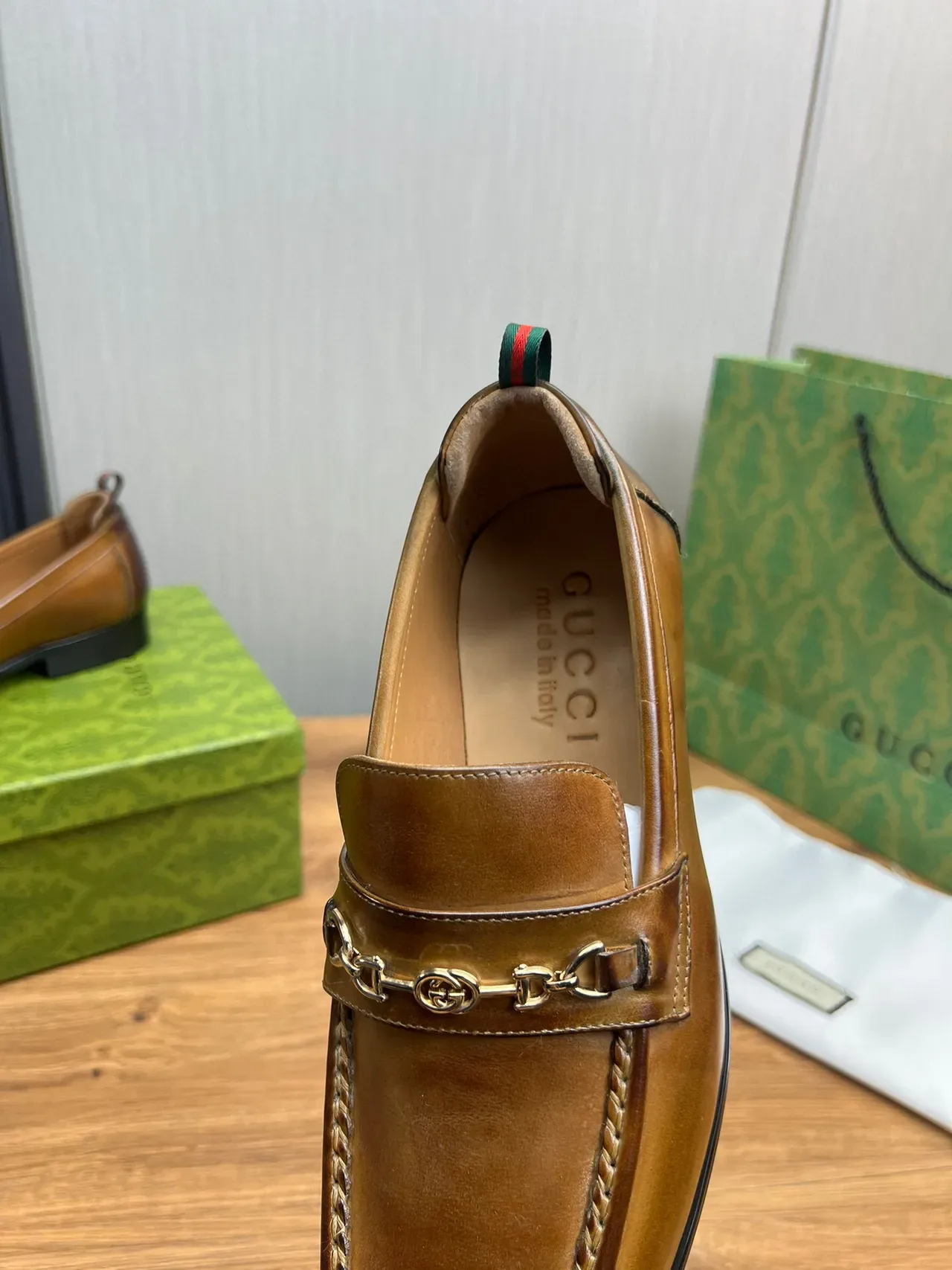 Gucci Horsebit 1955 Loafer Tan Leather Horsebit Buckle Loafers 8