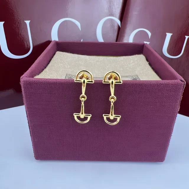 Gucci Horsebit 1955 Silver Motif Polished Metal Earrings 3