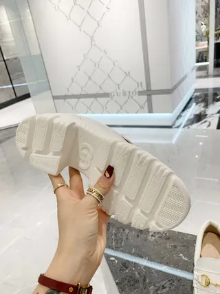 Gucci Horsebit 1955 couro branco ouro Horsebit mocassins 7