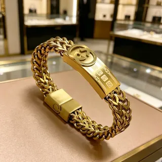 Gucci Iconic Chain Interlocking G Gold Bracelet