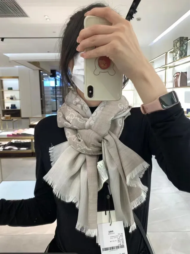 Gucci Interlocking GG Monogram Silk Scarf 3