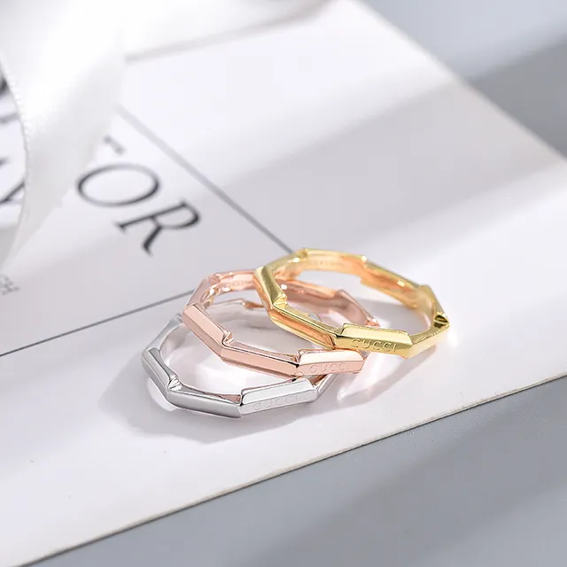 Gucci Octagon Gold-Tone Geometric Ring 2