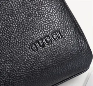 Gucci Ophidia Black Pebbled Leather Boston Bag 8