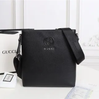 Gucci Ophidia Black Pebbled Leather Crossbody Bag