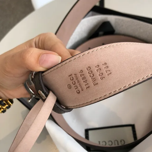 Gucci Ophidia GG Belt Beige Brown Leather Belt 4