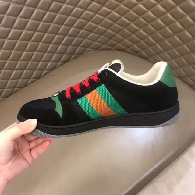Gucci Rhyton Preto Vermelho Verde Web Lifestyle Sneakers 3