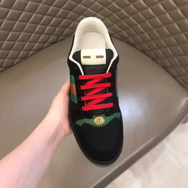 Gucci Rhyton Preto Vermelho Verde Web Lifestyle Sneakers 4