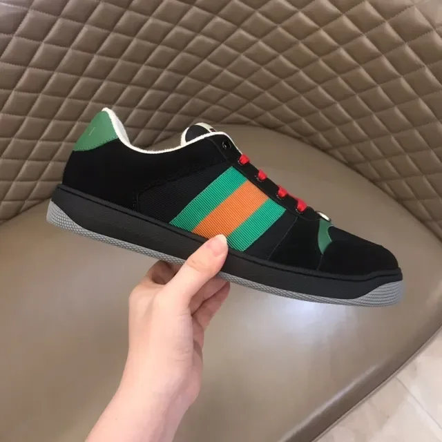 Gucci Rhyton Preto Vermelho Verde Web Lifestyle Sneakers 5
