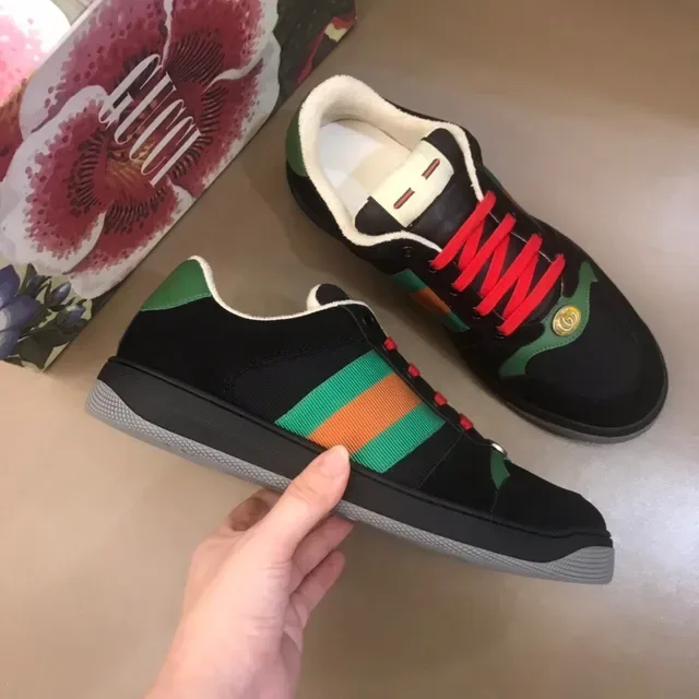 Gucci Rhyton Preto Vermelho Verde Web Lifestyle Sneakers 7