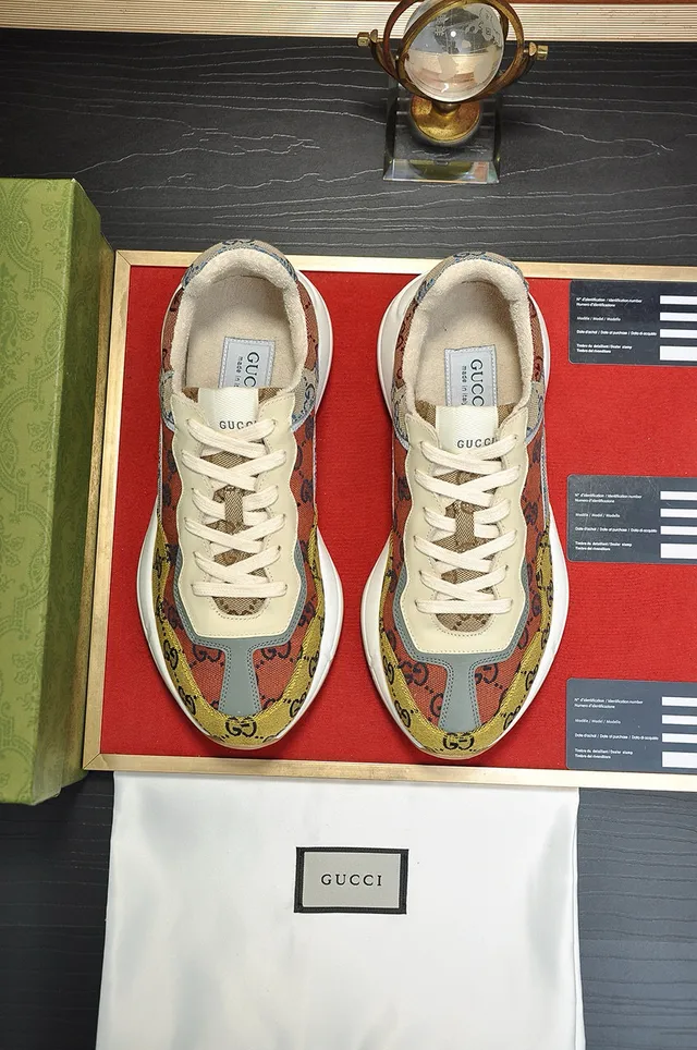 Gucci Rhyton Multicolor GG Monogram Chunky Sneakers 4