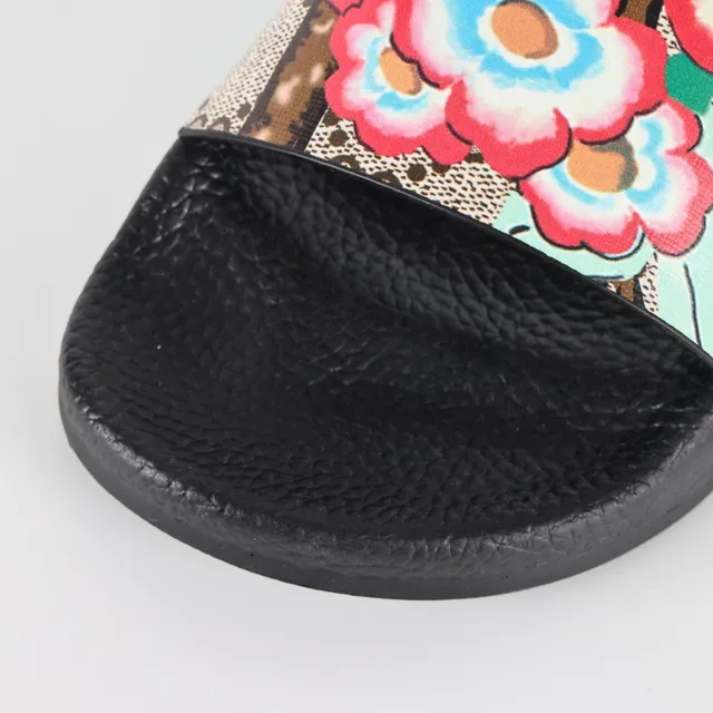 Gucci Screener Floral Print GG Canvas Slide Slippers 5