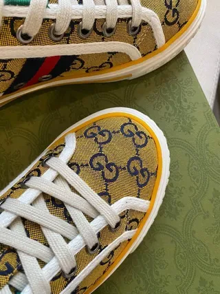 Gucci Screener GG Monogram Web Stripe Lifestyle Sneakers 3
