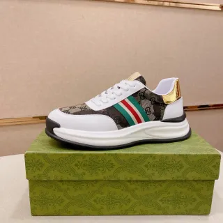 Gucci Screener GG Monogram Web Stripe Lifestyle Sneakers