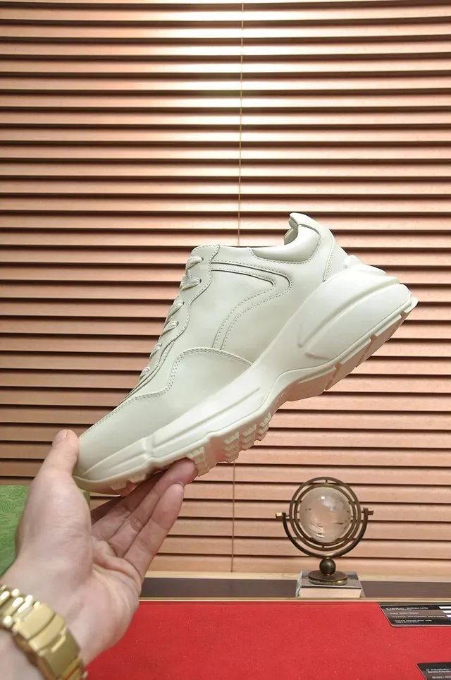 Gucci Screener Off-White Flame GG Logo Lifestyle Sneakers 6