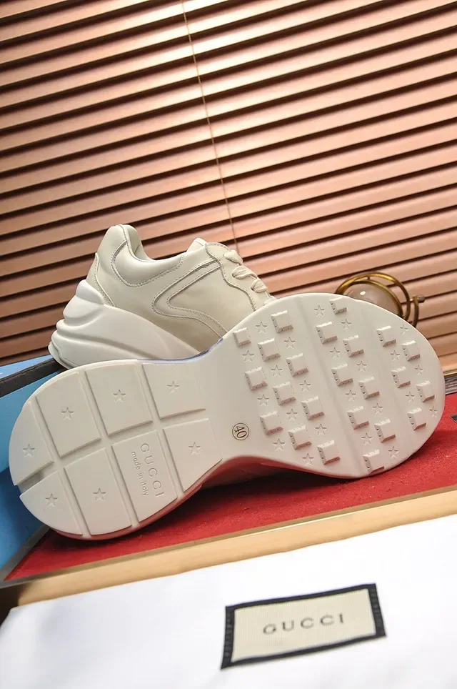 Gucci Screener Off-White Graphic Print Lifestyle Sneaker 4