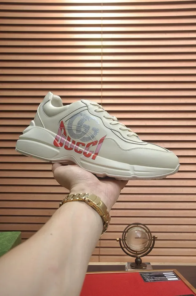 Gucci Screener Off-White Logo-Print Lifestyle Sneakers 3