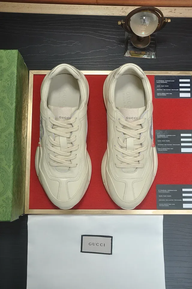 Gucci Screener Off-White Logo-Print Lifestyle Sneakers 4