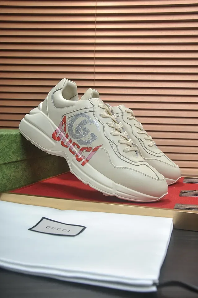 Gucci Screener Off-White Logo-Print Lifestyle Sneakers 5