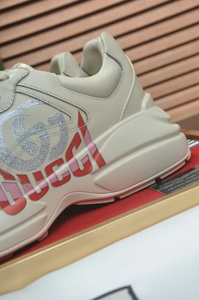 Gucci Screener Off-White Logo-Print Lifestyle Sneakers 8