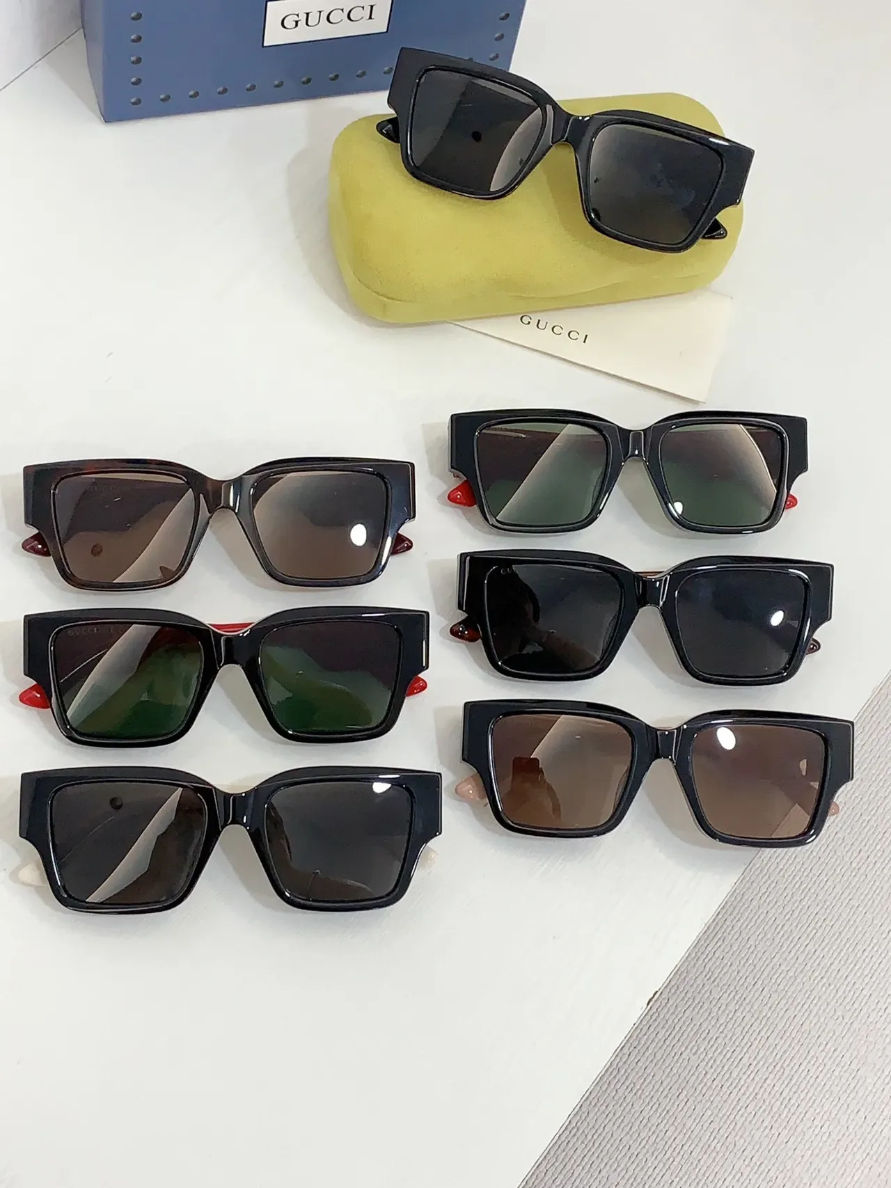 Gucci Screener Oversized Square Black Acetate Sunglasses 3
