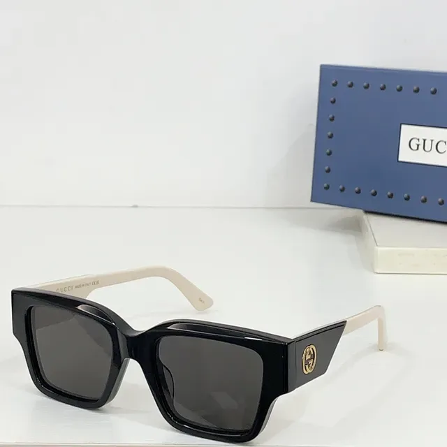Gucci Screener Oversized Square Black Acetate Sunglasses 7
