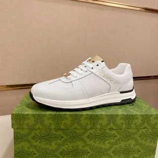 Gucci Screener White GG Monogram Lifestyle Sneakers