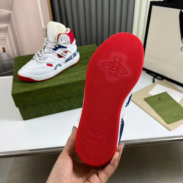 Gucci Screener sneakers lifestyle branco vermelho azul 2