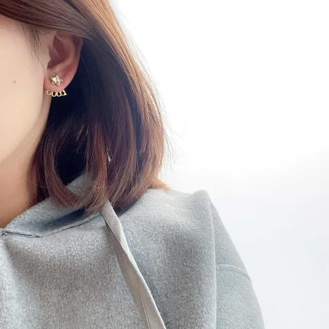 Gucci Star and GG Motif Crystal Stud Earrings 9