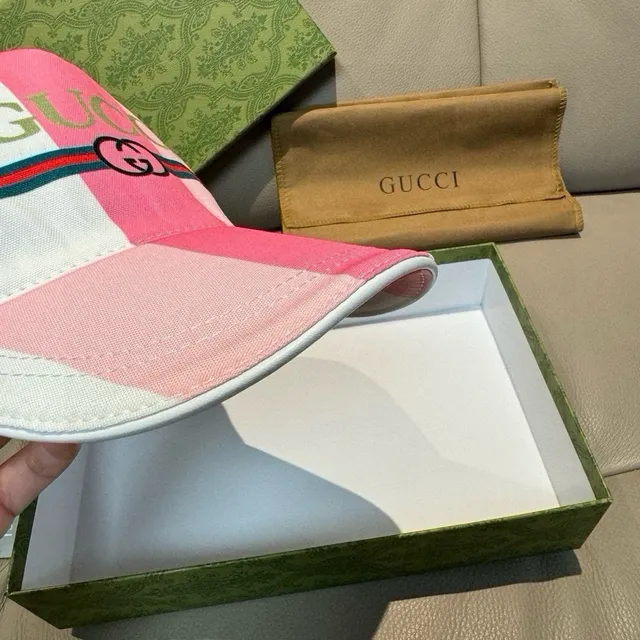 Gucci casquette de baseball avec logo Web rayé 5