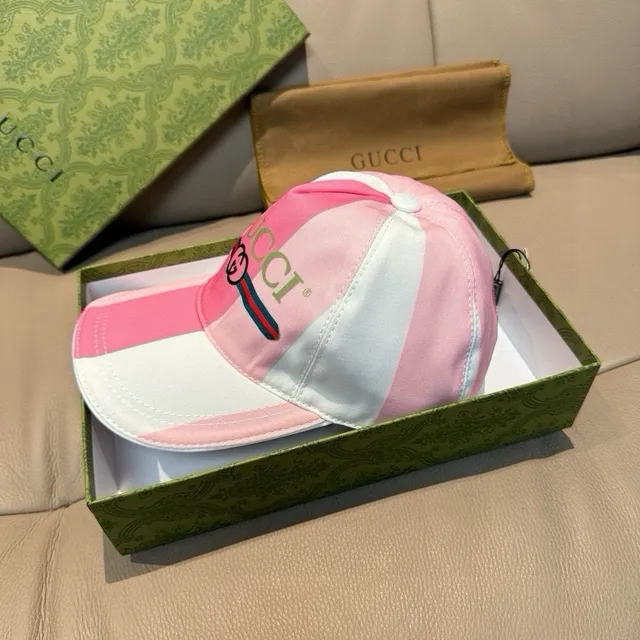 Gucci casquette de baseball avec logo Web rayé 7
