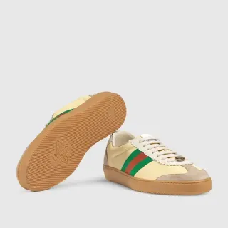 Gucci Tennis 1977 Beige Green Red Web Lifestyle Sneakers