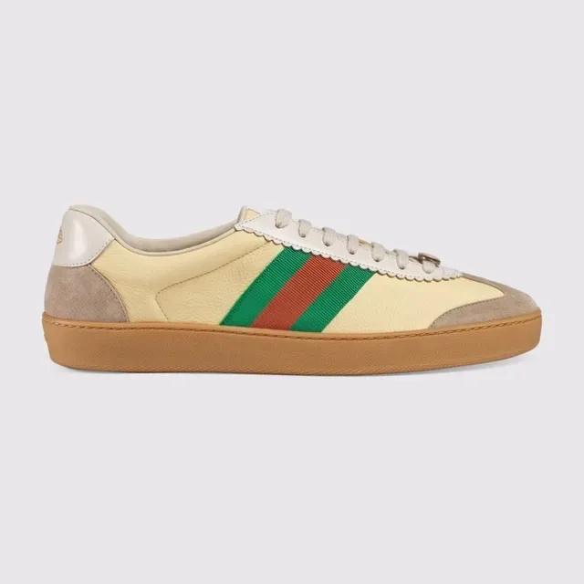 Gucci Tennis 1977 Beige Green Red Web Lifestyle Sneakers 2