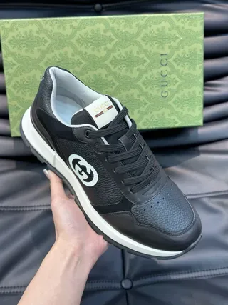 Gucci Tennis 1977 Black and White Lifestyle Sneakers 2