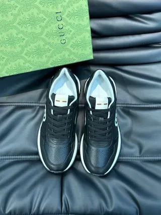 Gucci Tennis 1977 Black and White Lifestyle Sneakers 3