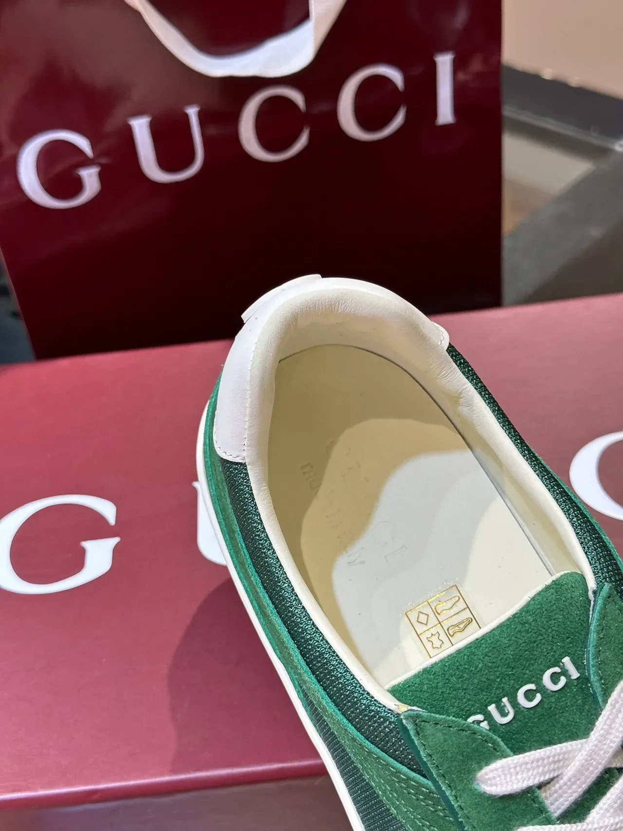 Gucci Tennis 1977 Verde Camurça e Malha Sneakers Lifestyle 9