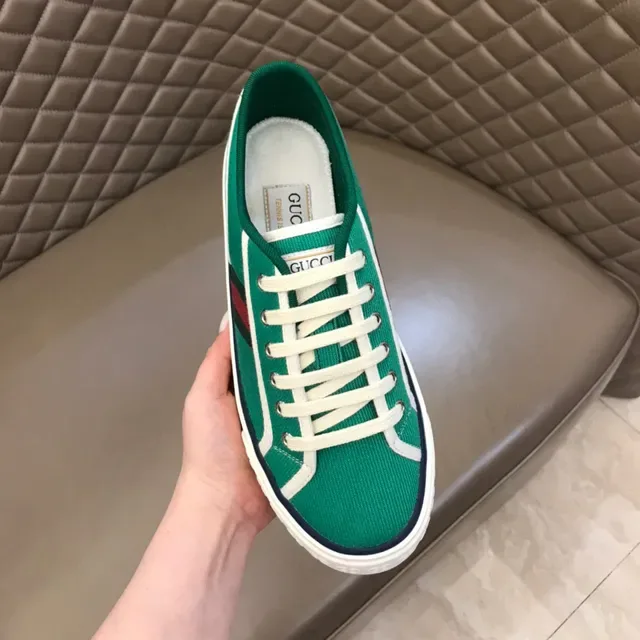 Gucci Tennis 1977 Sneakers Lifestyle Rayures Web Vert 2