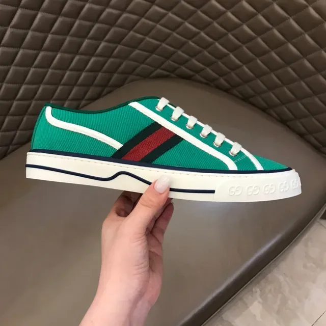 Gucci Tennis 1977 Sneakers Lifestyle Rayures Web Vert 5