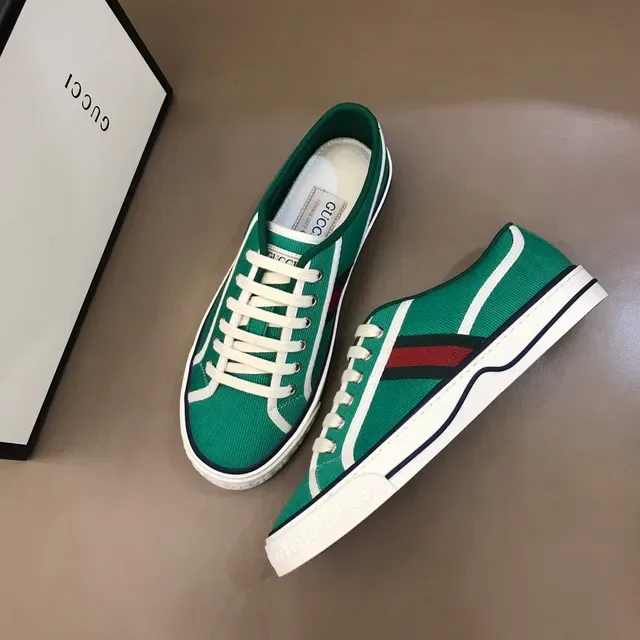Gucci Tennis 1977 Sneakers Lifestyle Rayures Web Vert 8