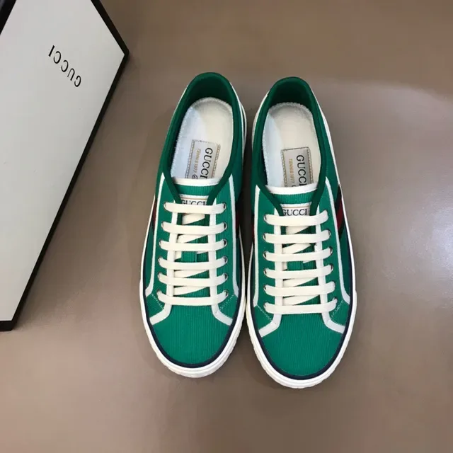 Gucci Tennis 1977 Sneakers Lifestyle Rayures Web Vert 9