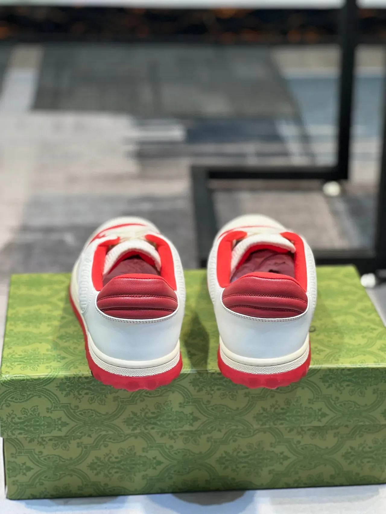 Gucci Tennis 1977 Red and White Lifestyle Sneakers 2