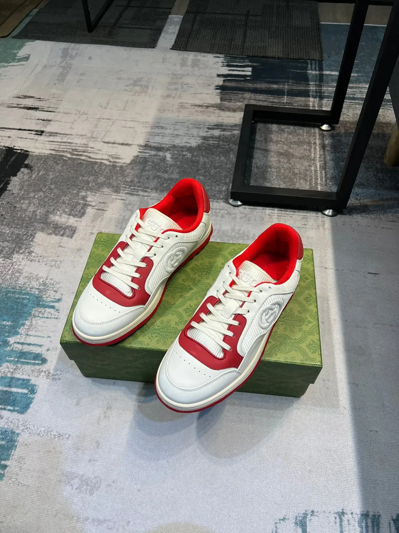 Gucci Tennis 1977 Red and White Lifestyle Sneakers 5