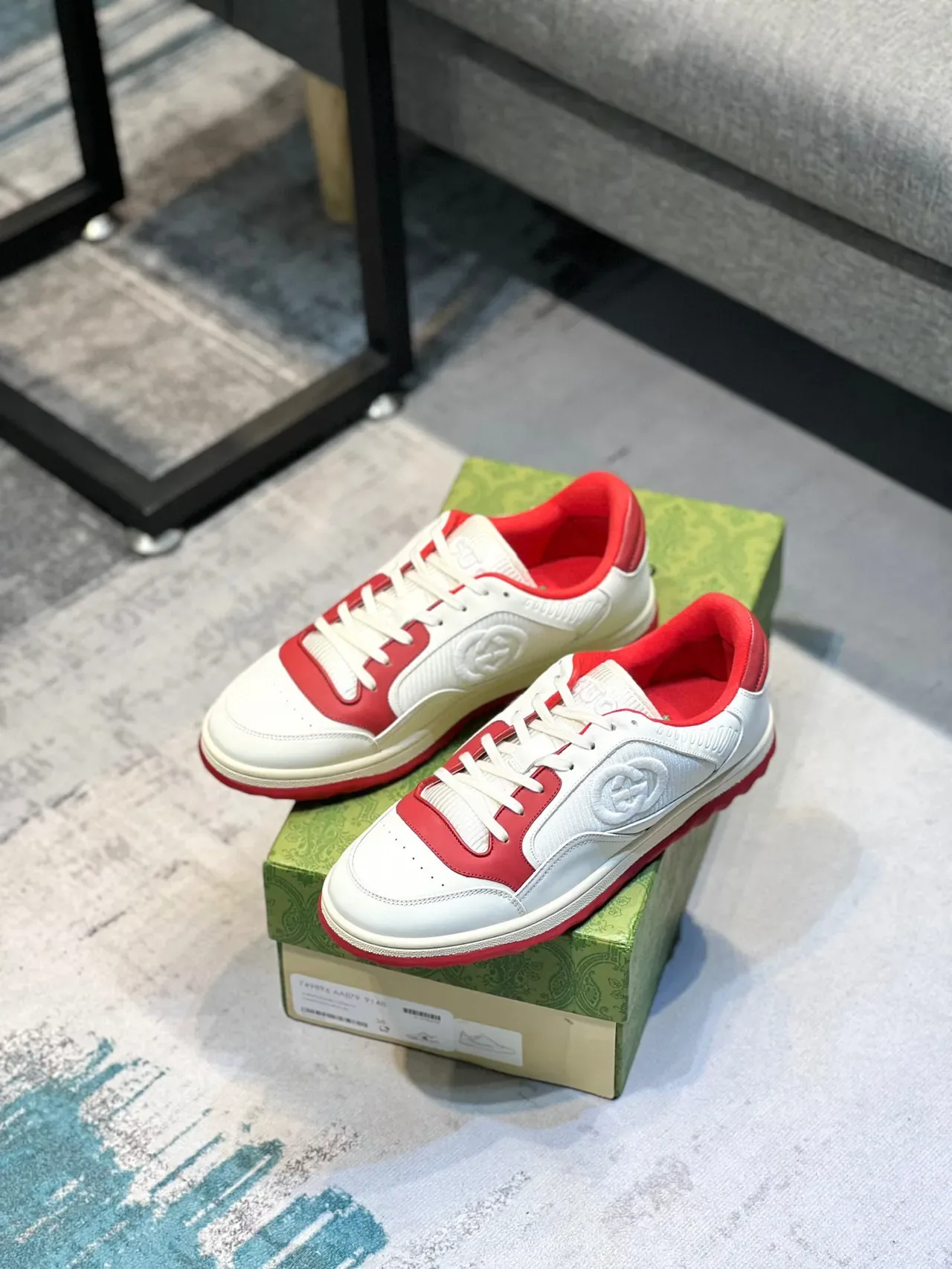 Gucci Tennis 1977 Red and White Lifestyle Sneakers 7