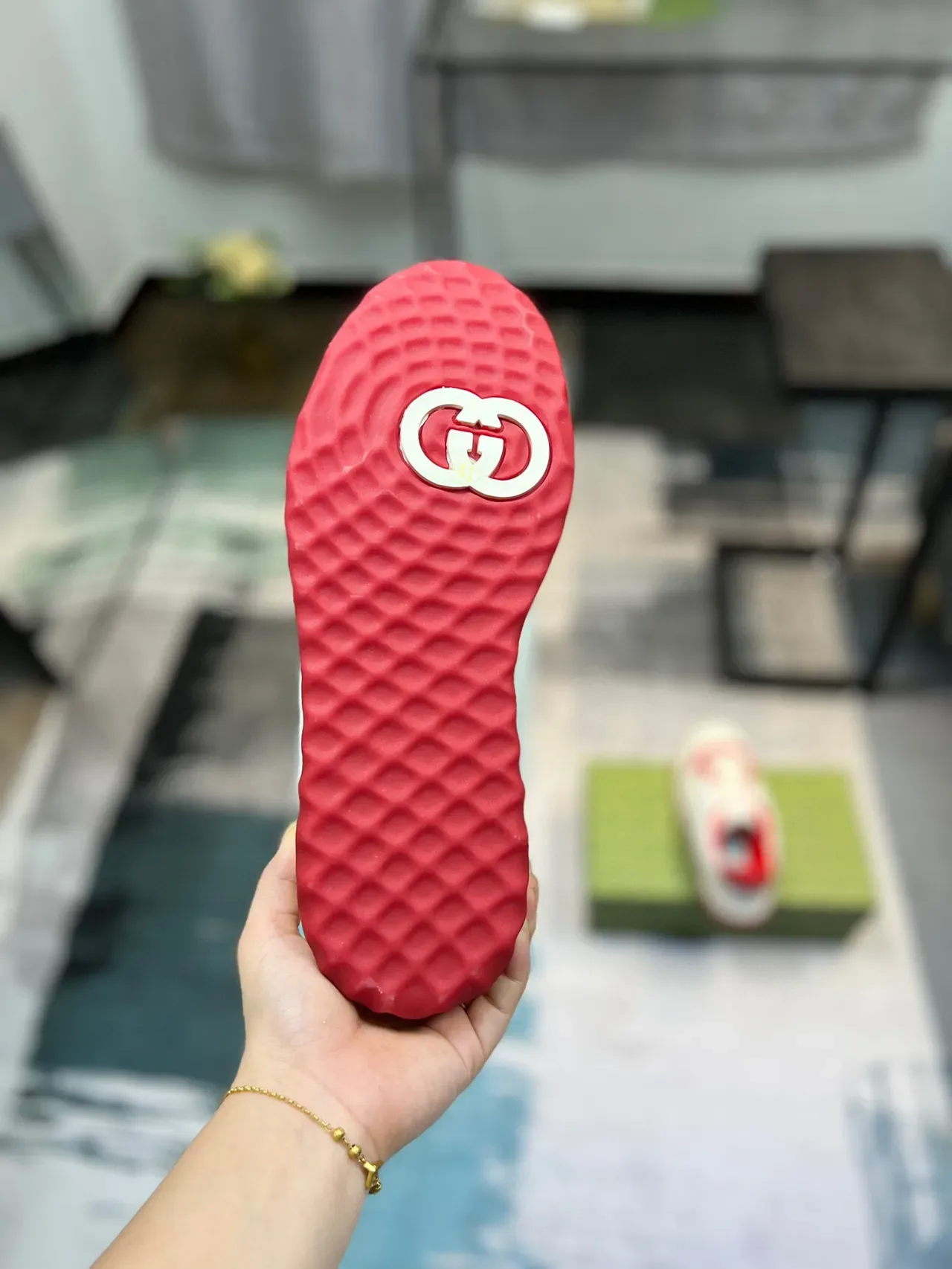 Gucci Tennis 1977 Red and White Lifestyle Sneakers 9