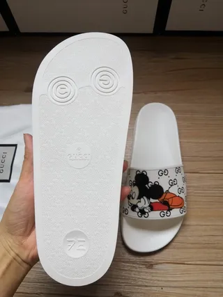 Gucci x Disney Mickey Mouse GG Slide Slippers 9