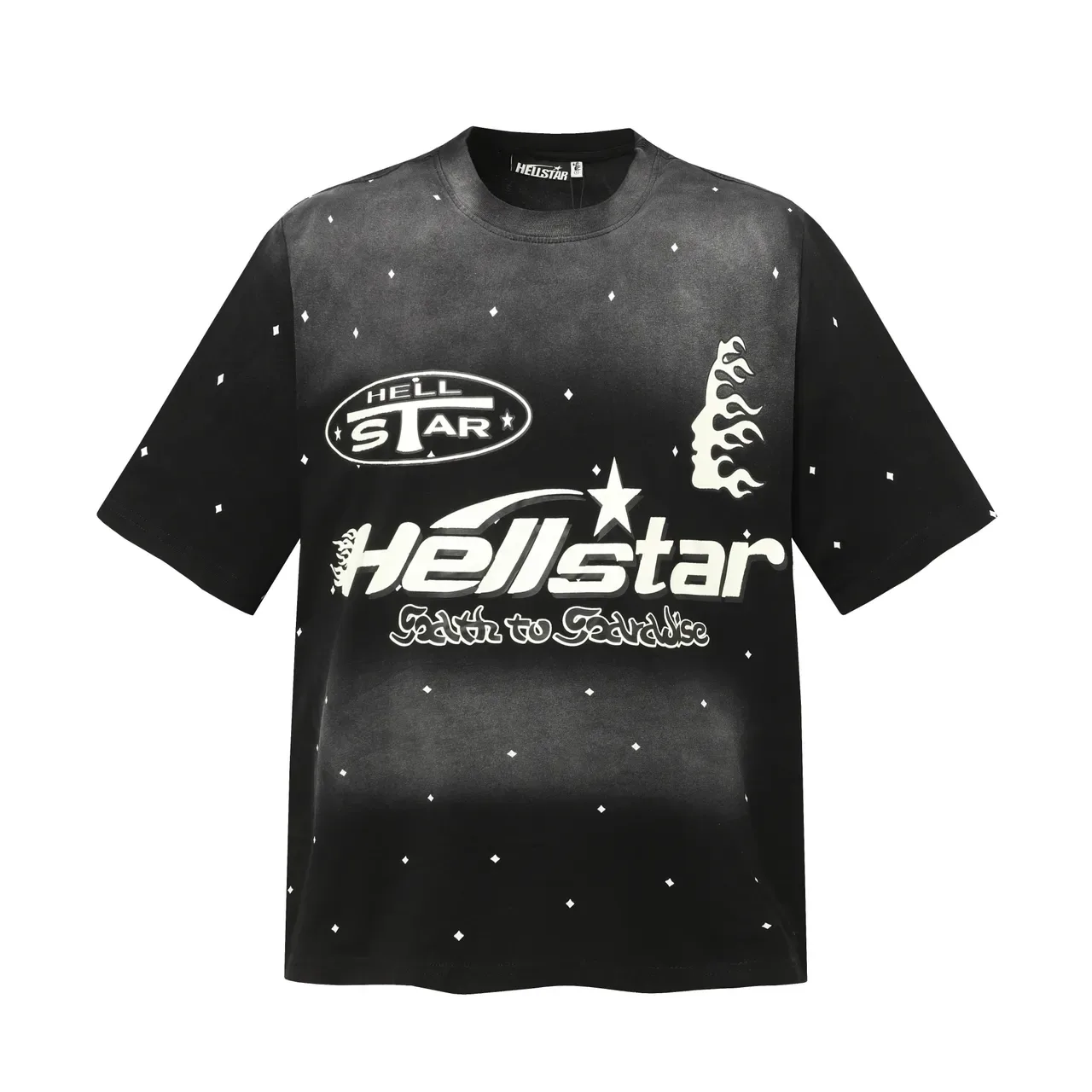 Hellstar Faith to Gravice Graphic Print Black T-Shirt 2